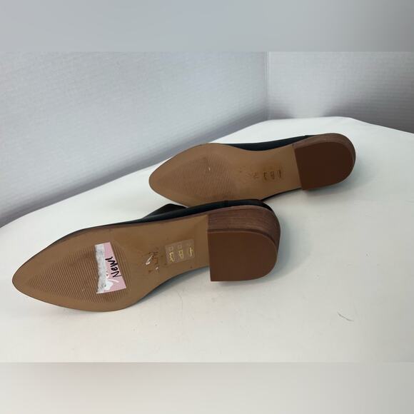 NEW Madewell The Bonham Leather Black Pointy Toe Ankle Block Heel Bootie Sz 7.5 - Picture 7 of 11